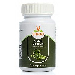Брахми, Brahmi (Bacopa Monnieri) - За нормалното състояние на мозъка, памет и концентрация. 60 вег. капс, 400mg, екстракт 10:1, Вирго