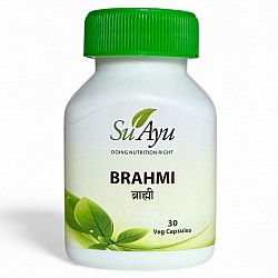 Брахми, Brahmi (Bacopa Monnieri) - За нормалното състояние на мозъка, памет и концентрация. 30 вег. капс, 400mg, екстракт 8:1, СуАю